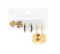 Paar Ohrhänger ADELIA´S "Neuheit 2025 - Damen Ohrstecker aus poliertem Edelstahl", schwarz, Ohrringe, Damen, Damen, Edelstahl (66620529-0) schwarz