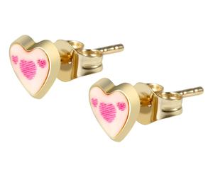 Paar Ohrhänger ADELIA´S "Ohrringe - Ohrstecker aus 333 Gold mit Emaille", Mädchen, Gr. Mädchen, gold, Ohrringe, Perfekt zum Verschenken an besondere Menschen (35065062-0) gold