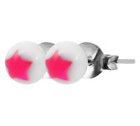 Paar Ohrhänger ADELIA´S "Ohrringe - Ohrstecker aus 925 Silber mit Perle", Mädchen, Gr. Mädchen, Silber 925 (Sterlingsilber), pink (silber), Ohrringe, Perfekt zum Verschenken an besondere Menschen (404