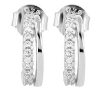 Paar Ohrhänger ADELIA´S "Ohrringe - Ohrstecker aus 925 Silber mit Zirkonia", Damen, Gr. Damen, Silber 925 (Sterlingsilber), silber, Ohrringe, Zum Verschenken - passend für viele Anlässe (17981840-0) s