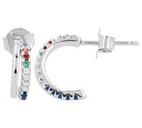Paar Ohrhänger ADELIA´S "Ohrringe - Ohrstecker aus 925 Silber mit Zirkonia", Damen, Gr. Damen, Silber 925 (Sterlingsilber), silber, Ohrringe, Geschenkidee: zeitlos und vielseitig (97624923-0) silber