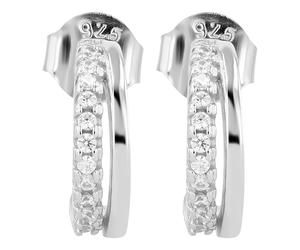 Paar Ohrhänger ADELIA´S "Ohrringe - Ohrstecker aus 925 Silber mit Zirkonia", Damen, Gr. Damen, Silber 925 (Sterlingsilber), silber, Ohrringe, Zum Verschenken - passend für viele Anlässe (17981840-0) s