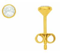 Paar Ohrhänger ADELIA´S "Ohrstecker Ohrringe 585 Gold ( 14K ) mit Zirkonia", gold, Ohrringe, Damen, Damen, Gold, Goldohrringe (79699710-0) gold