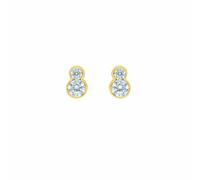 Paar Ohrhänger ADELIA´S "Ohrstecker Ohrringe 585 Gold ( 14K ) mit Zirkonia", gold, Ohrringe, Damen, Damen, Gold, Goldohrringe (83657357-0) gold