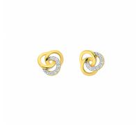 Paar Ohrhänger ADELIA´S "Ohrstecker Ohrringe 585 Gold ( 14K ) mit Zirkonia", gold (silber), Ohrringe, Damen, Damen, Gold, Goldohrringe (66394351-0) silber