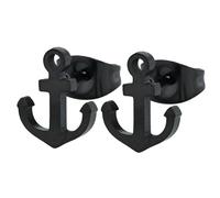 Paar Ohrhänger ADELIA´S "Unisex Ohrringe - Ohrstecker aus Edelstahl", Damen, Gr. Unisex, Edelstahl, schwarz, Ohrringe, Ideal als Geschenk für besondere Anlässe (20677704-0) schwarz