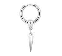 Paar Ohrhänger ADELIA´S "Unisex Ohrstecker aus Edelstahl mit Herz und Strass - - Ø 12 mm", silber, Ohrringe, Damen, Unisex, Edelstahl (16491406-0) silber