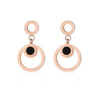 Paar Ohrhänger AILORIA "Ohrringe AXELLE", gold (roségold), Ohrringe, Damen, Edelstahl (39611840-0) roségold