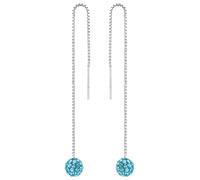 Paar Ohrhänger AMOR "2017158", bunt (silberfarben, blau, blau), Ohrringe, Damen, Silber 925 (Sterlingsilber), mit Zirkonia (synth.) (26947128-0) silberfarben, blau, blau