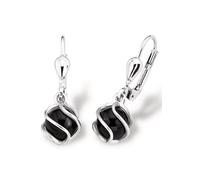 Paar Ohrhänger AMOR "2017170", silber (silberfarben, schwarz, schwarz), Ohrringe, Damen, Silber 925 (Sterlingsilber), Paar Ohrhänger, Made in Germany, mit Onyx (63112437-0)