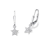 Paar Ohrhänger AMOR "2021265", silber (silberfarben, kristallweiß), Ohrringe, Mädchen, Silber 925 (Sterlingsilber), mit Zirkonia (synth.) (43368933-0) silberfarben, kristallweiß