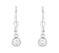 Paar Ohrhänger AMOR "9060184", silber (silberfarben, kristallweiß, kristallweiß), Ohrringe, Damen, Silber 925 (Sterlingsilber), mit Zirkonia (synth.) (42400866-0) silberfarben, kristallweiß, kristallw