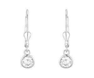 Paar Ohrhänger AMOR "9060184", silber (silberfarben, kristallweiß, kristallweiß), Ohrringe, Damen, Silber 925 (Sterlingsilber), mit Zirkonia (synth.) (42400866-0) silberfarben, kristallweiß, kristallw