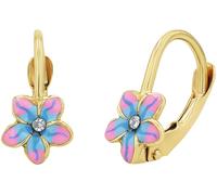 Ohrhänger Mädchen, Gold, onesize, 7 mm, Weiß 2013977