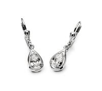 Amor Ohrhänger Damen, Silber, onesize, 7 mm, Zirkonia synth., Weiß, Silber 925, rhodiniert 2017173