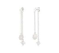 Paar Ohrhänger CAÏ "925 Silber rhodiniert Anhänger", weiß, Ohrringe, Damen, one-size, Silber 925 (Sterlingsilber), Paar Ohrhänger (52850427-0)