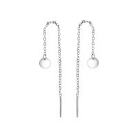 Paar Ohrhänger CELESTA "925-Sterling Silber rhodiniert", weiß, Ohrringe, Damen, one-size, Silber 925 (Sterlingsilber) (73753726-0) weiß