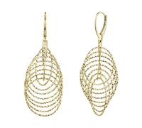 Paar Ohrhänger CELESTA, gold (gelb), Ohrringe, Damen, one-size, Silber 925 (Sterlingsilber) (53583909-0) gelb