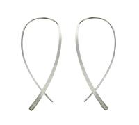 Paar Ohrhänger CELESTA "Silber 925 rhodiniert glanz matt", weiß, Ohrringe, Damen, one-size, Silber 925 (Sterlingsilber) (878227-0) weiß