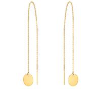 Paar Ohrhänger EASTSIDE "Set: ES406", gelb (gelbgold), Ohrringe, Damen, 110,0mm, Edelstahl, aus Edelstahl (93372423-0) gelbgold