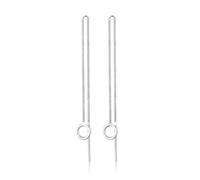 Paar Ohrhänger ELLI "Durchzieher Basic Kreis Hänger 925 Silber", silber, Ohrringe, Damen, onesize, ohne Stein, Silber 925 (Sterlingsilber) (65723940-0) silber