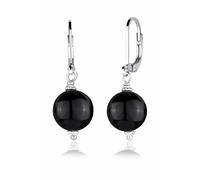 Paar Ohrhänger ELLI "Elli Ohrringe Onyx Edelstein Basic Klassisch 925 Silber", silber, Ohrringe, Damen, onesize,mit Steinen, Silber 925 (Sterlingsilber) (647616-0) silber