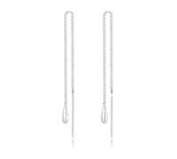 Paar Ohrhänger ELLI "Elli Ohrringe Tropfen Durchzieher Panzer Basic 925 Silber", silber, Ohrringe, Damen, onesize, ohne Stein, Silber 925 (Sterlingsilber) (51576158-0) silber