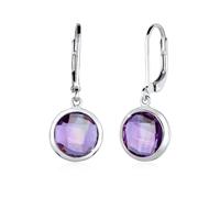 Paar Ohrhänger ELLI "Ohrhänger Amethyst Hell Lila 925 Sterling Silber", lila (violett), Ohrringe, Damen, onesize,mit Steinen, Silber 925 (Sterlingsilber) (043200-0) violett