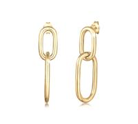Paar Ohrhänger ELLI "Ohrrhänger lang 925 Sterling Silber", gold, Ohrringe, Damen, onesize, ohne Stein, Silber 925 (Sterlingsilber) (92829140-0) gold