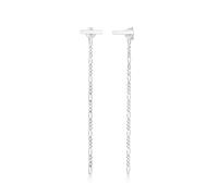 Paar Ohrhänger ELLI "Ohrringe Geo Stecker Hänger Figaro Trend 925 Silber" Gr. 67, silber, Ohrringe, Damen, 67, ohne Stein, Silber 925 (Sterlingsilber) (22342927-67) silber
