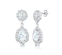 Ohrringe Ohrhänger Kristalle Zirkonia 925 Silber Elli Premium Weiß 4N119/50X001