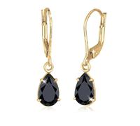 Ohrringe Tropfen Klassisch Kristalle 925 Silber Elli Premium Schwarz 001 (Artikelnummer: 4X883/20X001)