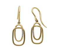 Paar Ohrhänger FIRETTI "Schmuck Geschenk Gold 333 Ohrschmuck Ohrhaken", gold (gelbgoldfarben, weißgoldfarben), Ohrringe, Damen, 0,02 P2 = erkennbare Einschlüsse, Diamanten Gelbgold 333, Diamanten, Gel