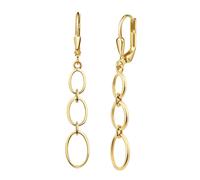 Paar Ohrhänger FIRETTI "Schmuck Geschenk Gold 333 Ohrschmuck Ohrringe Oval", gold (gelbgoldfarben), Ohrringe, Damen, Gelbgold 333 (84054011-0) gelbgoldfarben