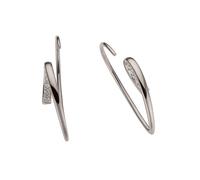 Paar Ohrhänger FIRETTI "Schmuck Geschenk Gold 585 Ohrschmuck Ohrhaken Ohrringe Durchzieher", weiß (weißgoldfarben), Ohrringe, Damen, 0,04 P2 = erkennbare Einschlüsse, Diamanten Weißgold 585, Diamanten