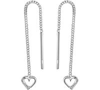 Paar Ohrhänger FIRETTI "Schmuck Geschenk, Ohrringe Herz, Silber 925", silber (silberfarben), Ohrringe, Damen, Silber 925 (Sterlingsilber), Paar Ohrhänger (95718617-0)
