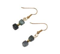 Paar Ohrhänger FIRETTI "Schmuck Geschenk Ohrschmuck Ohrhaken Edelstein Farbstein Smaragd", gold (gelbgoldfarben, grün, grün), Ohrringe, Damen, Messing, Paar Ohrhänger, Made in Germany - mit Smaragd (7