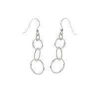 Paar Ohrhänger FIRETTI "Schmuck Geschenk Silber 925 Ohrschmuck Ohrhaken Kreis in Kreis", silber (silberfarben), Ohrringe, Damen, Silber 925 (Sterlingsilber) (881033-0) silberfarben