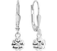 Paar Ohrhänger FIRETTI "Schmuck Geschenk Silber 925 Ohrschmuck Ohrringe Herzen", silber (silberfarben, kristallweiß, kristallweiß), Ohrringe, Damen, Silber 925 (Sterlingsilber), Paar Ohrhänger, mit Zi
