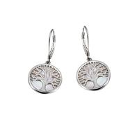 Paar Ohrhänger FIRETTI "Schmuck Geschenk Silber 925 Ohrschmuck Patentbrisur Baum", beige (silberfarben, perlmuttfarben), Ohrringe, Damen, Silber 925 (Sterlingsilber), mit Perlmutt (93292512-0) silberf