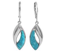 Paar Ohrhänger FIRETTI "Schmuck Geschenk Silber 925 Ohrschmuck Patentbrisur Edelstein", bunt (silberfarben, türkis, türkis), Ohrringe, Damen, Silber 925 (Sterlingsilber), mit Türkis (42131751-0) silbe