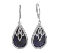 Paar Ohrhänger FIRETTI "Schmuck Geschenk Silber 925 Ohrschmuck Patentbrisur Edelstein Sodalith", bunt (silberfarben, dunkelblau, dunkelblau), Ohrringe, Damen, Silber 925 (Sterlingsilber), mit Sodalith