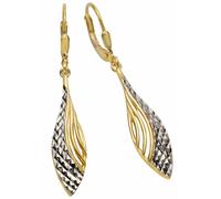 Paar Ohrhänger FIRETTI "Schmuck Geschenk Silber 925 Ohrschmuck Patentbrisur", gold (goldfarben, silber, 925), Ohrringe, Damen, Silber 925 (Sterlingsilber) (54421828-0) goldfarben, silber, 925