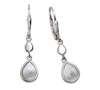 Paar Ohrhänger FIRETTI "Schmuck Geschenk Silber 925 Ohrschmuck Patentbrisur Tropfen Perlmutt", beige (silberfarben, perlmuttfarben), Ohrringe, Damen, Silber 925 (Sterlingsilber), mit Perlmutt (7640592