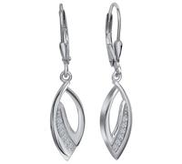 Paar Ohrhänger FIRETTI "Schmuck Geschenk Silber 925 Ohrschmuck Patentbrisur Tropfen", silber (silberfarben, kristallweiß, kristallweiß), Ohrringe, Damen, Silber 925 (Sterlingsilber), mit Zirkonia (syn
