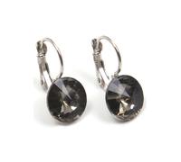 Paar Ohrhänger FIRETTI "zeitlos, chic, rund, bunt", schwarz (metallfarben, schwarz, schwarz), Ohrringe, Damen, Metall, Made in Germany - mit Glasstein (50577868-0) metallfarben, schwarz, schwarz