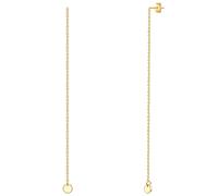 Glanzstücke München - Ohrstecker Kreis Sterling Silber in Gelbgold Ohrringe Damen