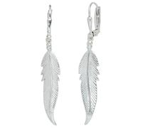 Paar Ohrhänger JOBO "Feder", silber (silber 925), Ohrringe, Damen, Silber 925 (Sterlingsilber), 925 Silber (10260756-0) silber 925