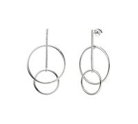 Paar Ohrhänger JOBO "Ohrringe hängend 30 mm lang", silber 925, weiß, Ohrringe, Damen, Silber 925 (Sterlingsilber), 925 Silber mit 42 Zirkonia (60795345-0) silber 925, weiß