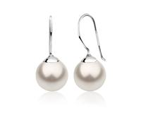 Paar Ohrhänger NENALINA "Hänger Basic Synthetische Perle 925 Silber", weiß, Ohrringe, Damen, onesize, ohne Stein, Silber 925 (Sterlingsilber), Paar Ohrhänger (33098424-0)